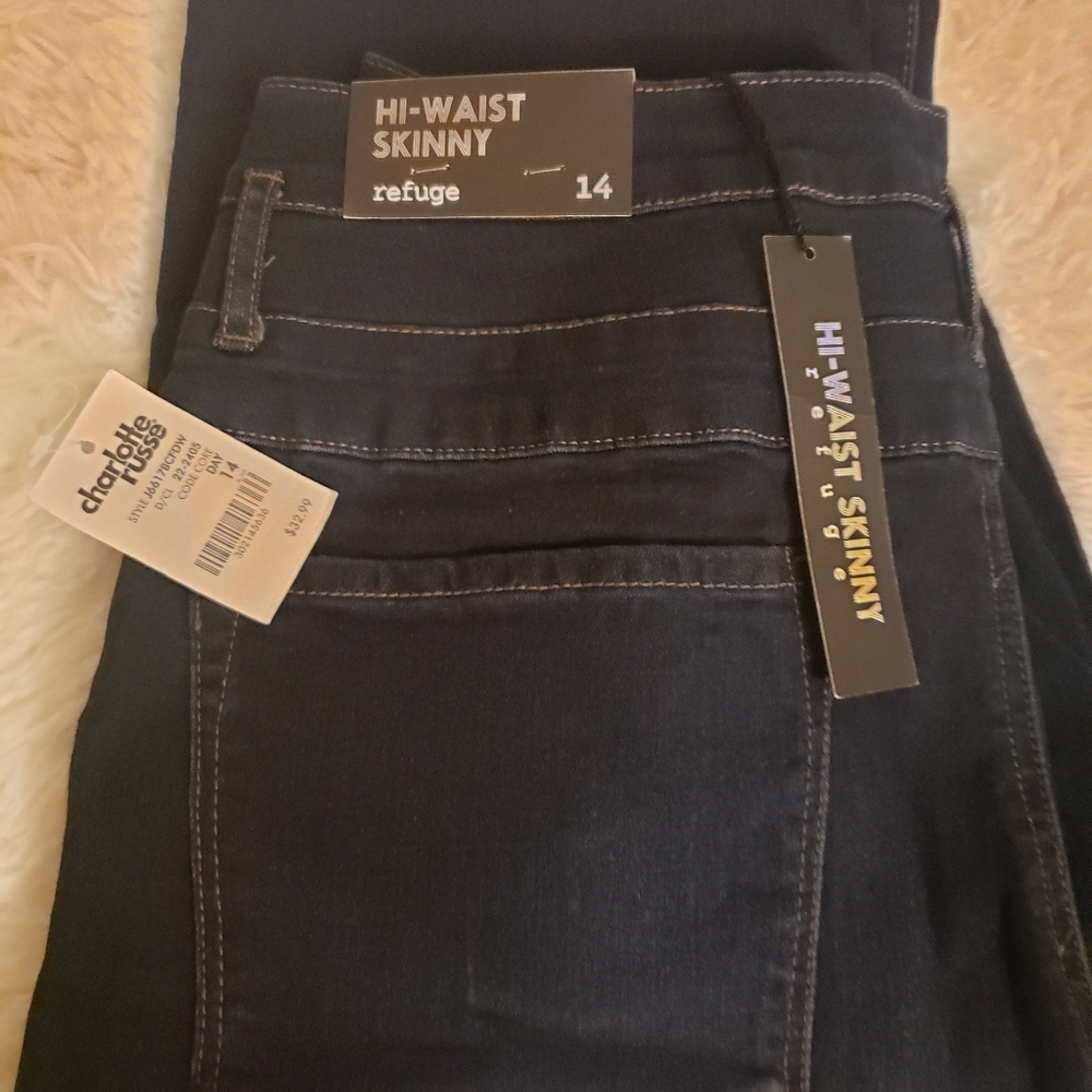 Dark blue jeans